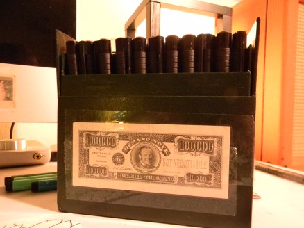 my markers are like cash, you see. that's the gangster metaphor here