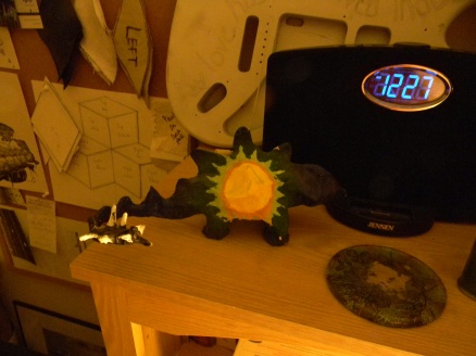 I made a stegosaurus with a sun on its side. f$#%ing hippies