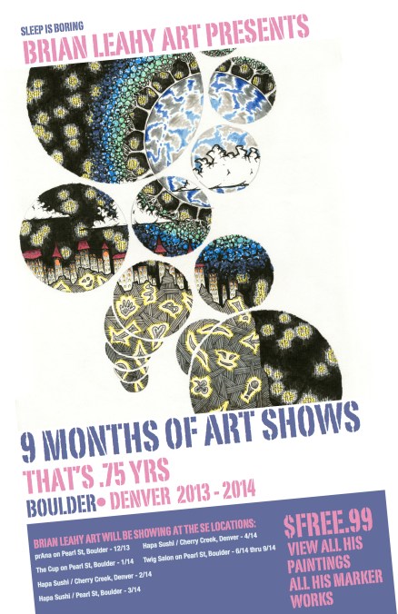 brian leahy art show poster upcoming year 2013-2014