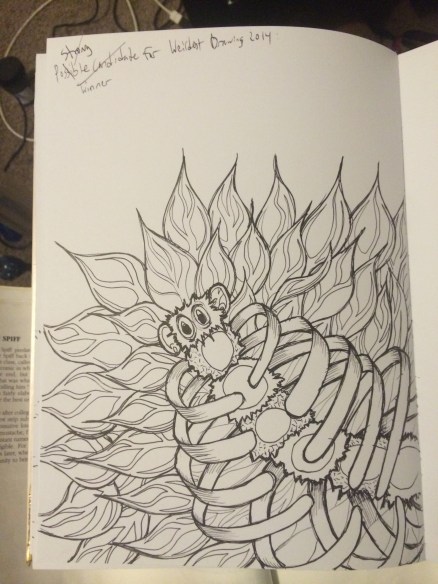 Strange caterpillar // skeleton creature